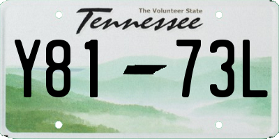 TN license plate Y8173L