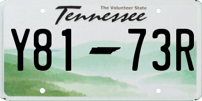 TN license plate Y8173R