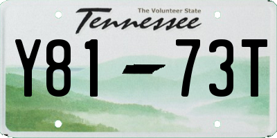 TN license plate Y8173T