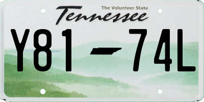 TN license plate Y8174L
