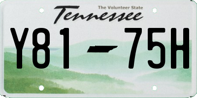 TN license plate Y8175H