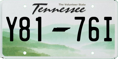 TN license plate Y8176I