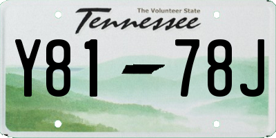 TN license plate Y8178J