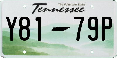TN license plate Y8179P