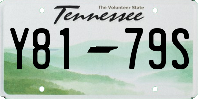 TN license plate Y8179S