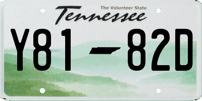 TN license plate Y8182D
