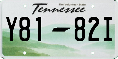 TN license plate Y8182I
