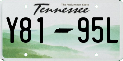 TN license plate Y8195L