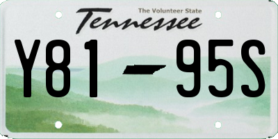 TN license plate Y8195S