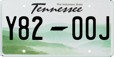 TN license plate Y8200J