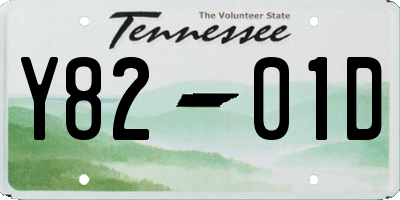 TN license plate Y8201D