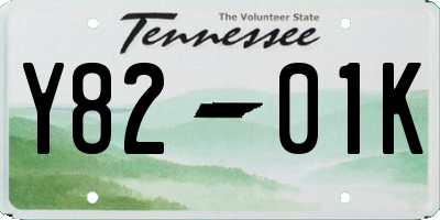 TN license plate Y8201K