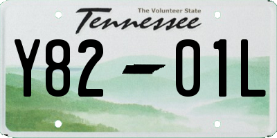 TN license plate Y8201L