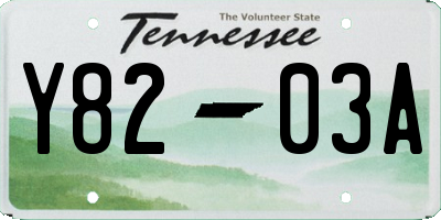 TN license plate Y8203A