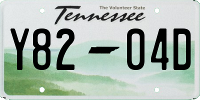 TN license plate Y8204D