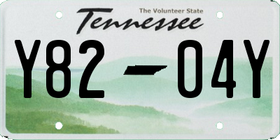 TN license plate Y8204Y