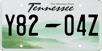 TN license plate Y8204Z