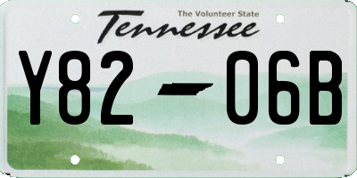 TN license plate Y8206B