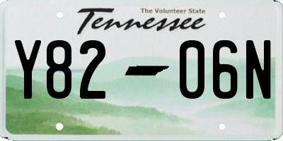 TN license plate Y8206N