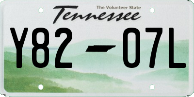 TN license plate Y8207L