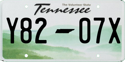 TN license plate Y8207X