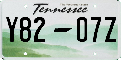 TN license plate Y8207Z