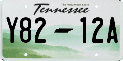 TN license plate Y8212A
