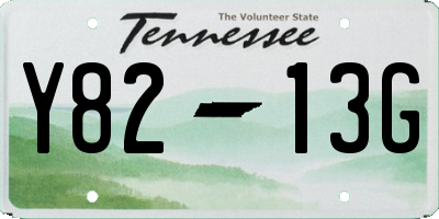 TN license plate Y8213G
