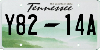 TN license plate Y8214A
