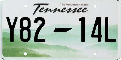 TN license plate Y8214L