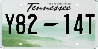 TN license plate Y8214T