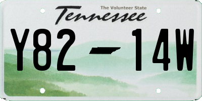 TN license plate Y8214W