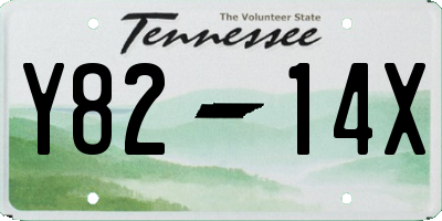 TN license plate Y8214X