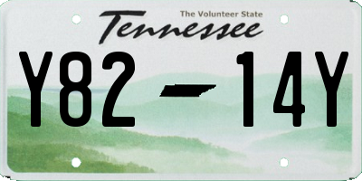 TN license plate Y8214Y