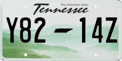 TN license plate Y8214Z