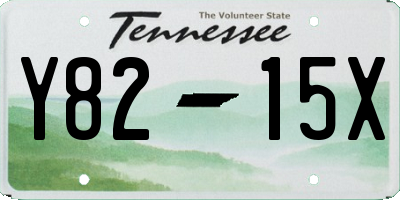 TN license plate Y8215X