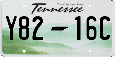 TN license plate Y8216C