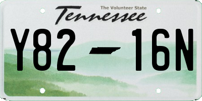 TN license plate Y8216N