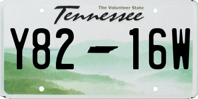 TN license plate Y8216W