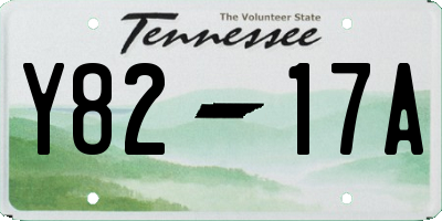 TN license plate Y8217A