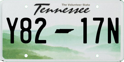 TN license plate Y8217N
