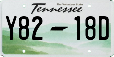 TN license plate Y8218D