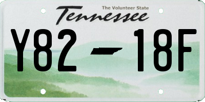 TN license plate Y8218F