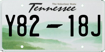 TN license plate Y8218J
