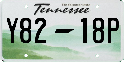 TN license plate Y8218P