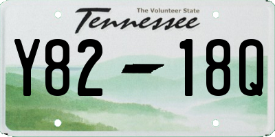 TN license plate Y8218Q