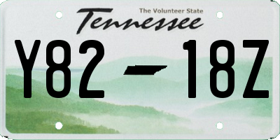 TN license plate Y8218Z