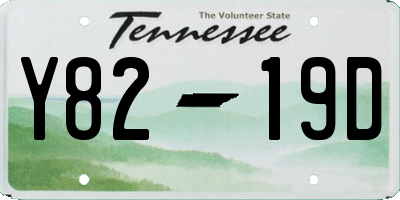 TN license plate Y8219D