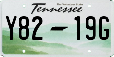 TN license plate Y8219G