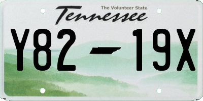 TN license plate Y8219X